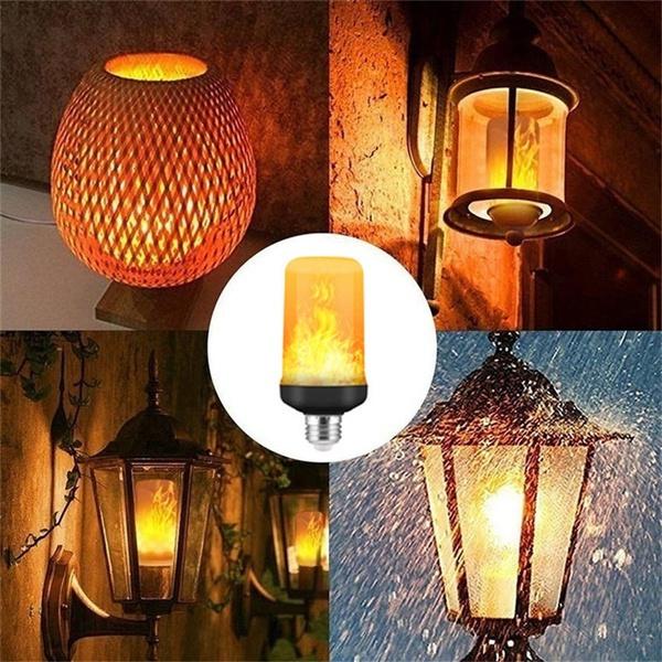 E27 LED Flame Effect Light Bulb Indoor Lighting - DailySale