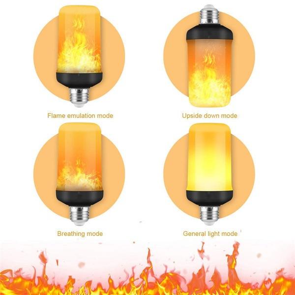 E27 LED Flame Effect Light Bulb Indoor Lighting - DailySale