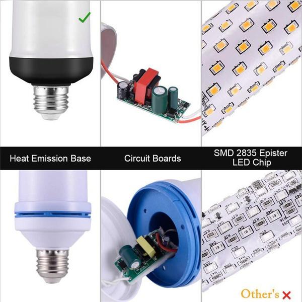 E27 LED Flame Effect Light Bulb Indoor Lighting - DailySale