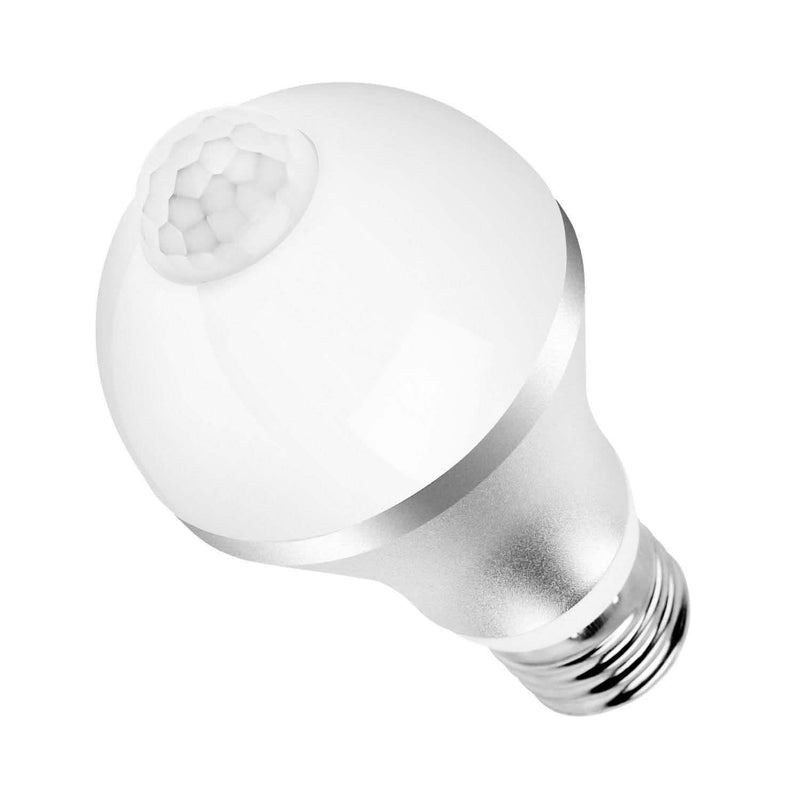 E27 Motion Sensor Light Bulb 1000LM 6500K Dust to Dawn Automatic Outdoor Lighting 5W - DailySale