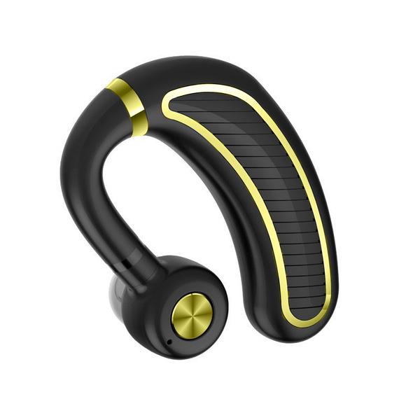 Earhook Business Earphone with Mic Headphones & Audio Black/Gold - DailySale