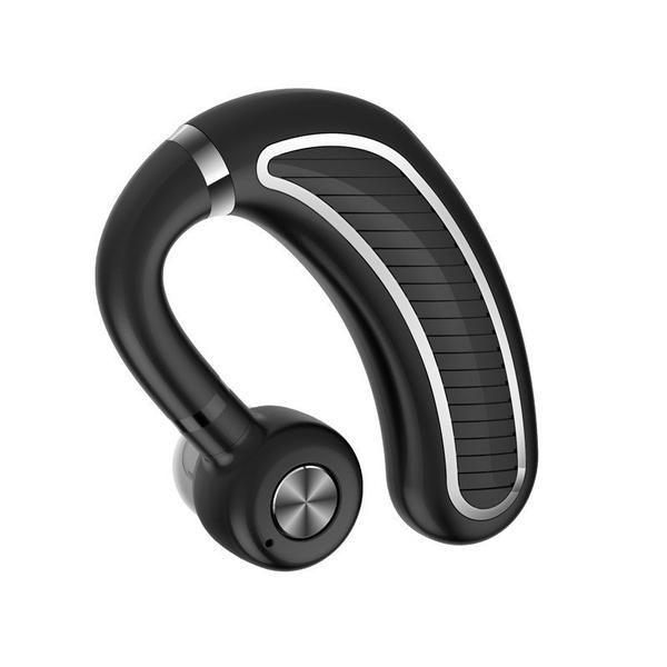 Earhook Business Earphone with Mic Headphones & Audio Black/Silver - DailySale