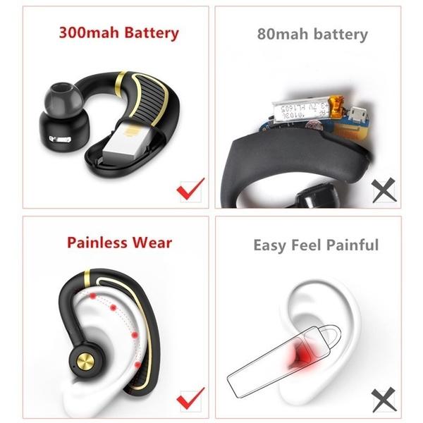 Earhook Business Earphone with Mic Headphones & Audio - DailySale