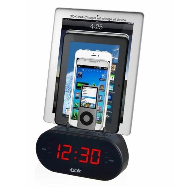 Easy Dok Alarm Clock with Universal Smart Phone Cradle Home Essentials - DailySale