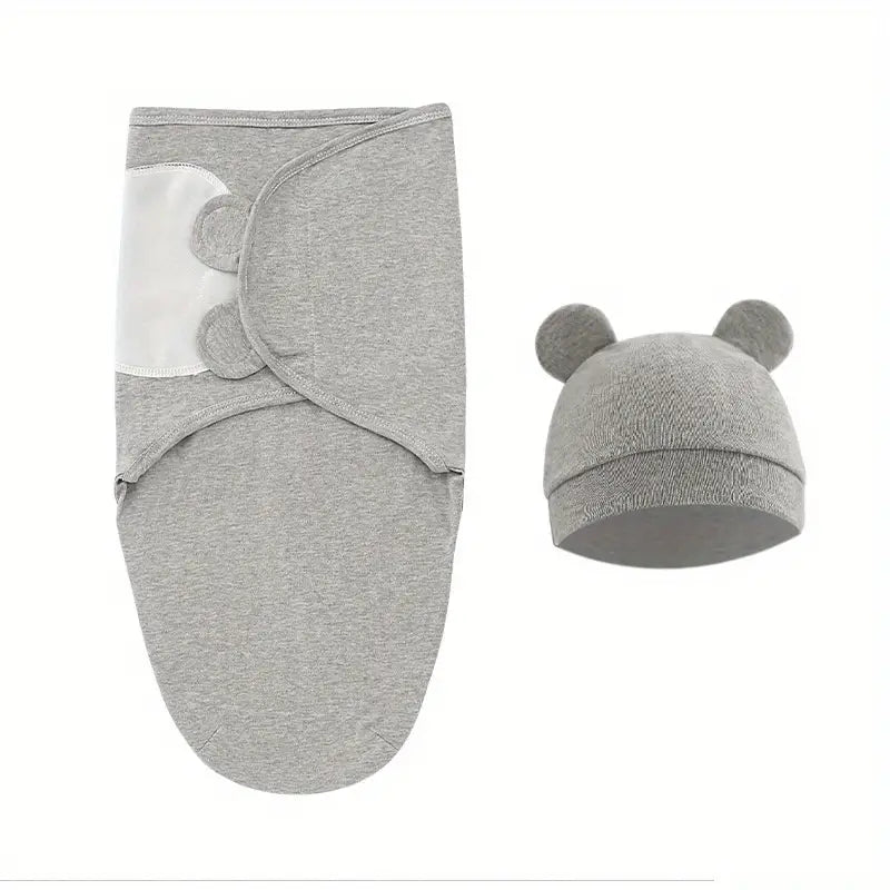Easy-to-Wrap Swaddling Blankets For Newborns Baby Gray - DailySale