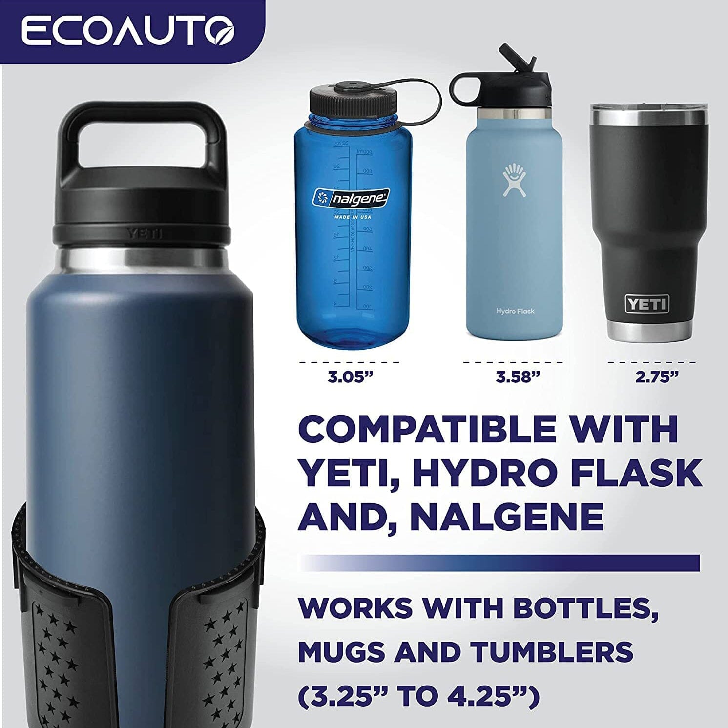 Hydro Expander - Hydro Flask, Yeti, etc. Black