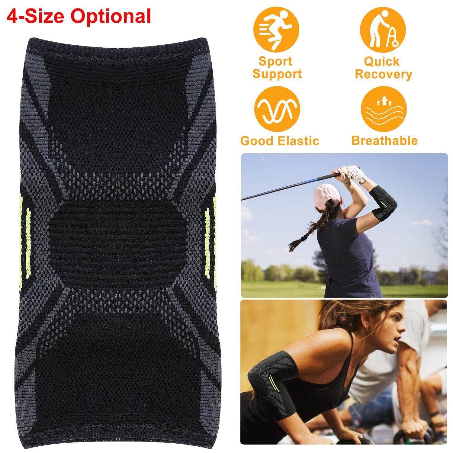 Elbow Support Brace Compression Wellness - DailySale