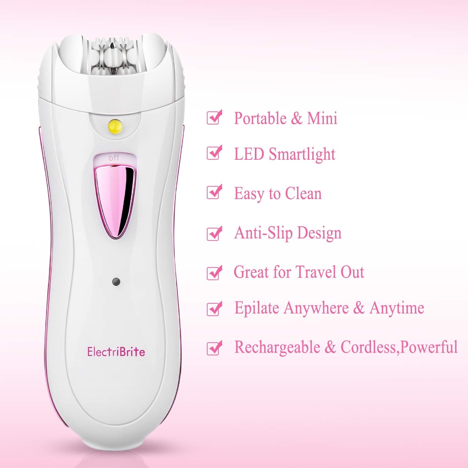 ElectriBrite Facial Hair Removal Epilators Beauty & Personal Care - DailySale