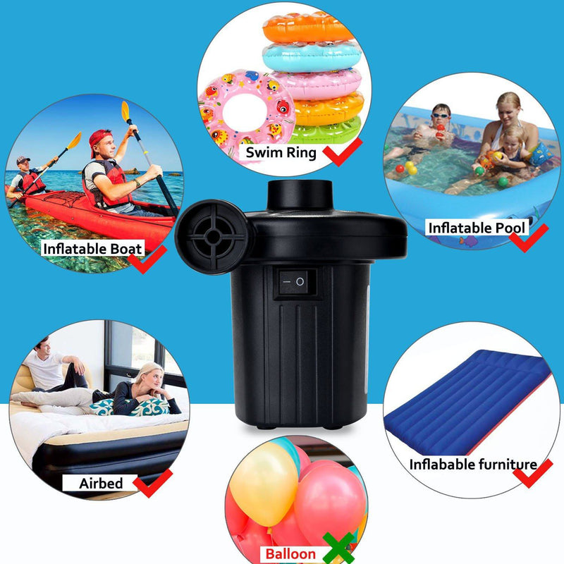 Electric Air Pump for Swimming Ring Inflatable Boat Everything Else - DailySale