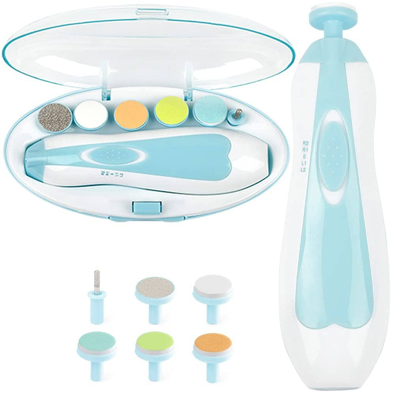 Electric Baby Nail Trimmer Baby Blue - DailySale