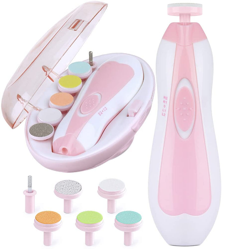 Electric Baby Nail Trimmer Baby Pink - DailySale