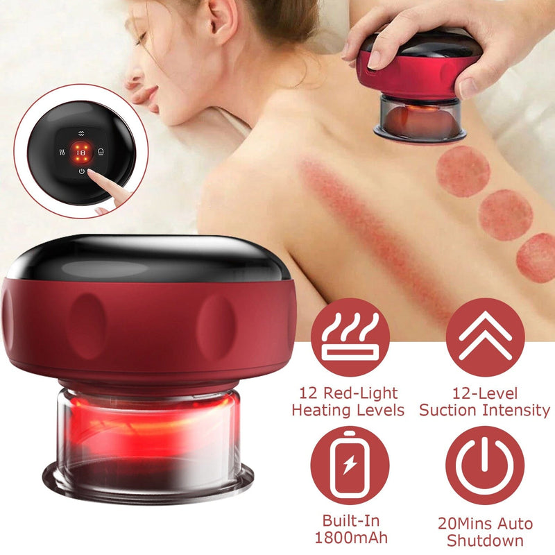 Electric Back Scraping Machine Vacuum Therapy Cupping Device Wellness - DailySale