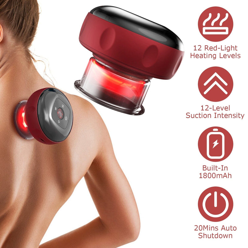 Electric Back Scraping Machine Vacuum Therapy Cupping Device Wellness - DailySale