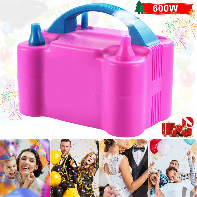Electric Balloon Pump 600W Balloon Blower Inflator Dual Nozzle Everything Else - DailySale