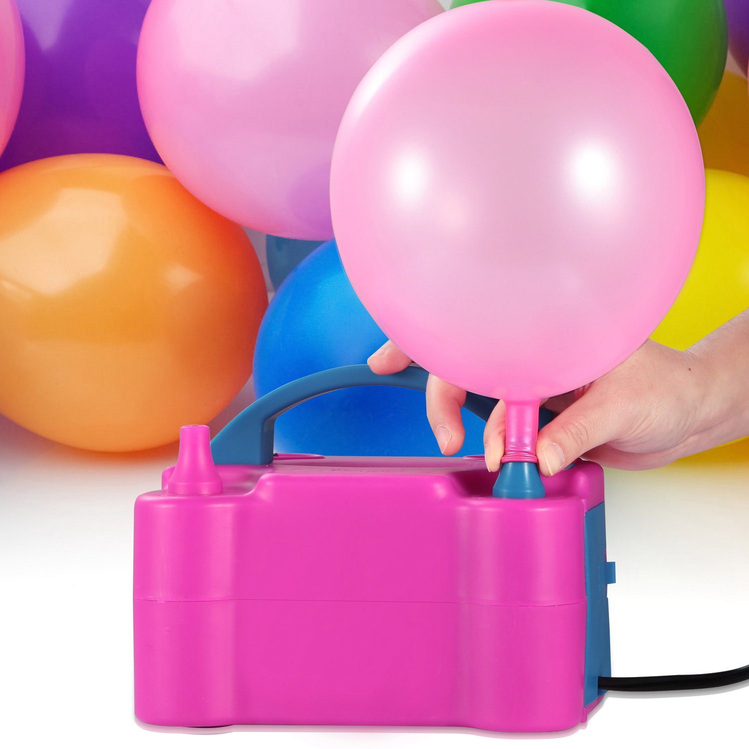 Electric Balloon Pump 600W Balloon Blower Inflator Dual Nozzle Everything Else - DailySale