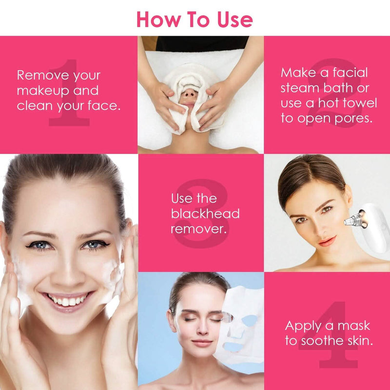 Electric Blackhead Comedone Extractor Tool Facial Pore Cleaner Beauty & Personal Care - DailySale