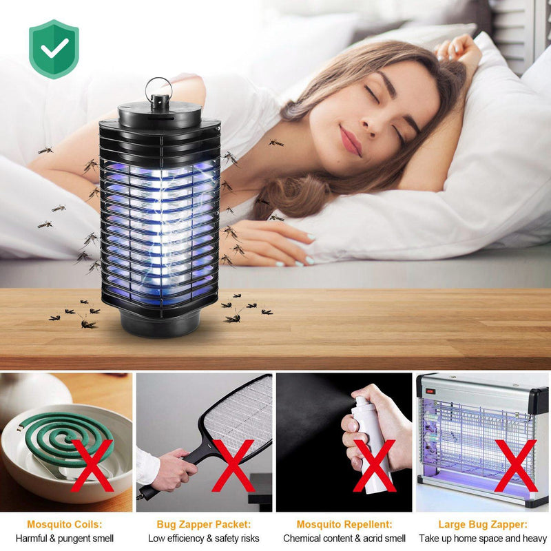 Electric Bug Zapper UV Light Flying Zapper Insect Killer Lamp Pest Control - DailySale