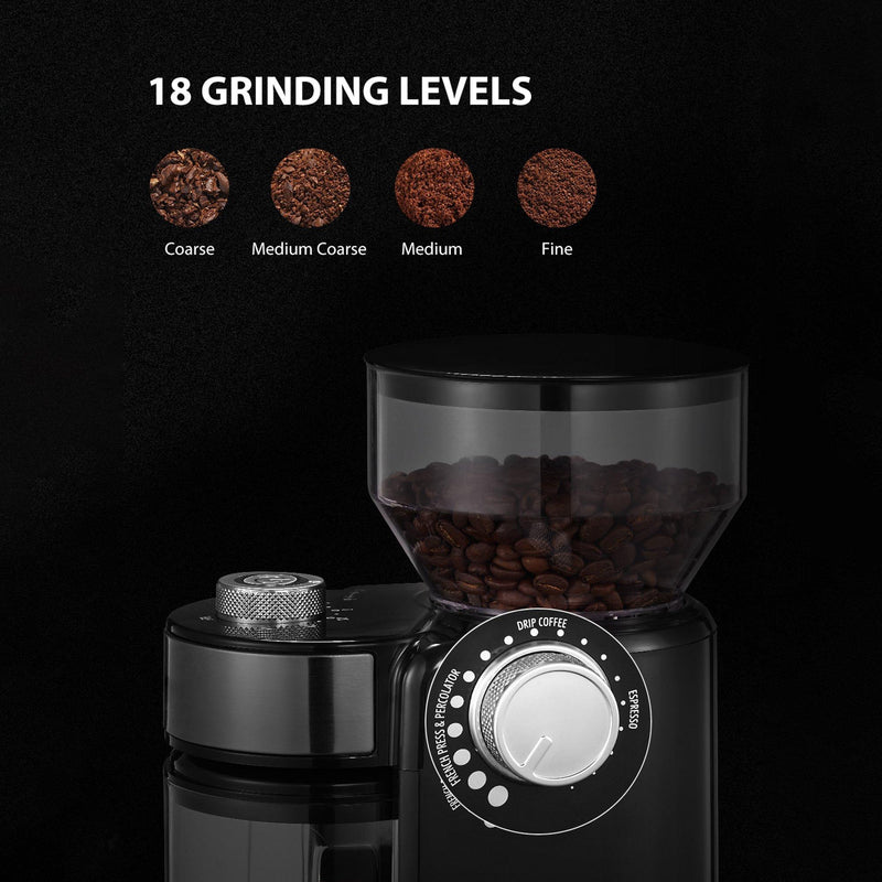 Electric Burr Coffee Grinder with 18 Settings Kitchen & Dining - DailySale