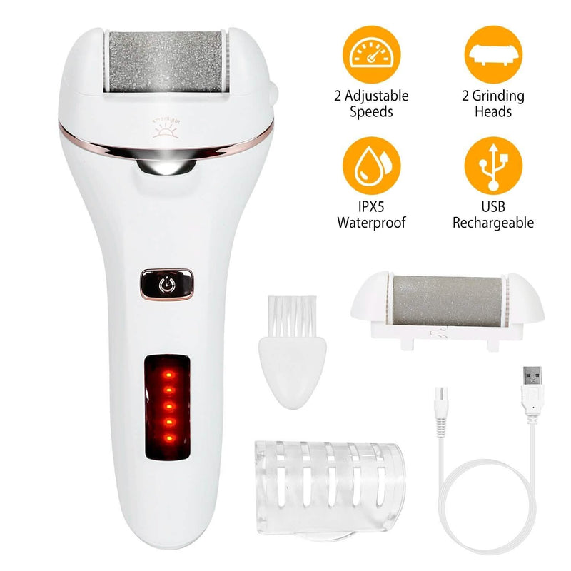 Electric Callus Remover USB Rechargeable Foot Scrubber Beauty & Personal Care - DailySale