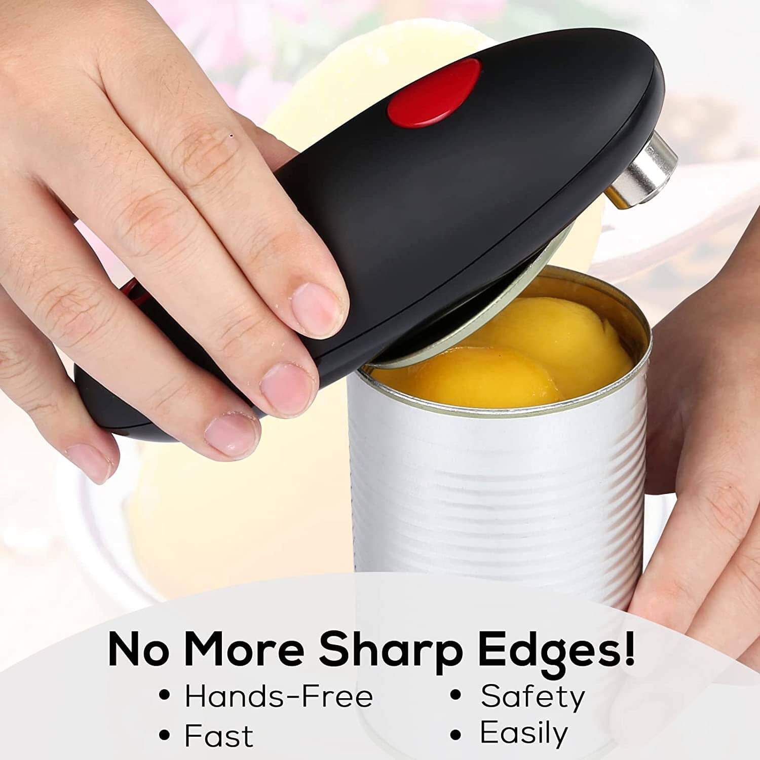 Electric Automatic Can Opener Portable Handheld Can Opener Smooth Edge Tin  Opener Adjustable One-touch for Arthritis Patients - AliExpress