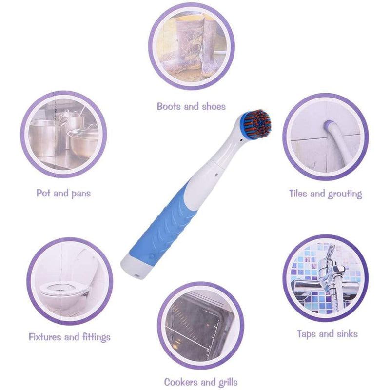 Electric Cleaning Brush with Household All Purpose 4 Brush Heads Household Appliances - DailySale