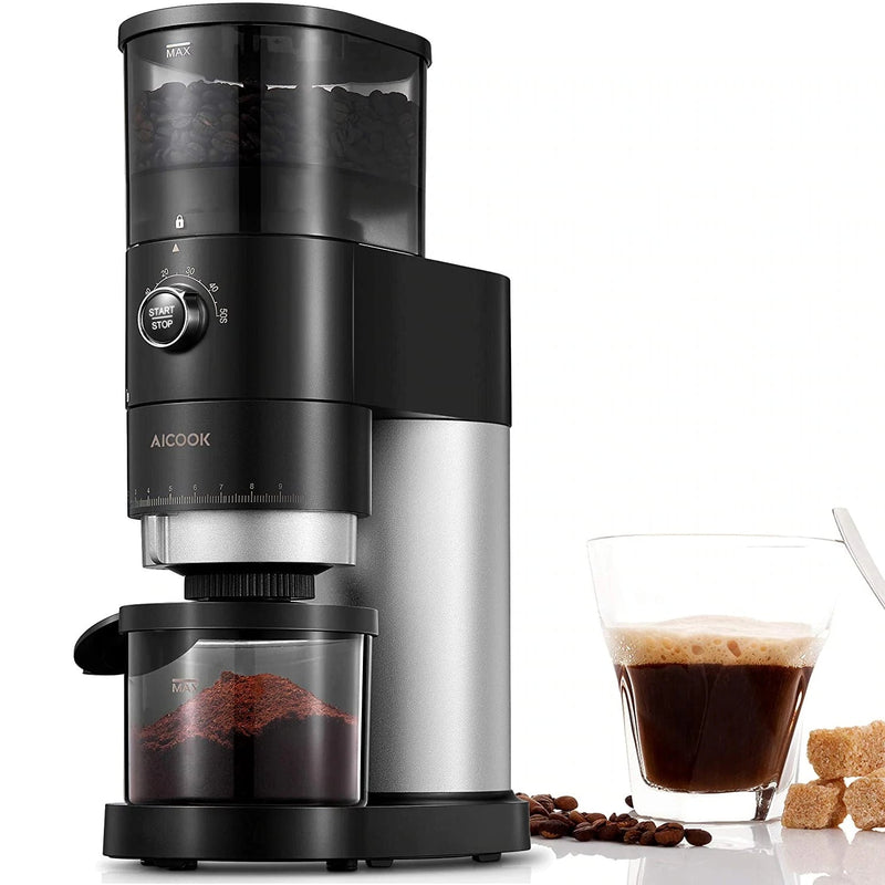 Electric Conical Burr Coffee Grinder Kitchen Appliances - DailySale