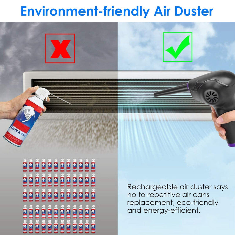 Electric Cordless Air Duster Blower Compressed Air Duster Computer Accessories - DailySale