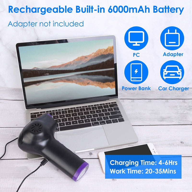 Electric Cordless Air Duster Blower Compressed Air Duster Computer Accessories - DailySale