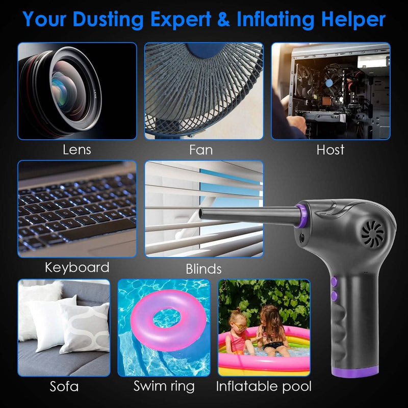 Electric Cordless Air Duster Blower Compressed Air Duster Computer Accessories - DailySale