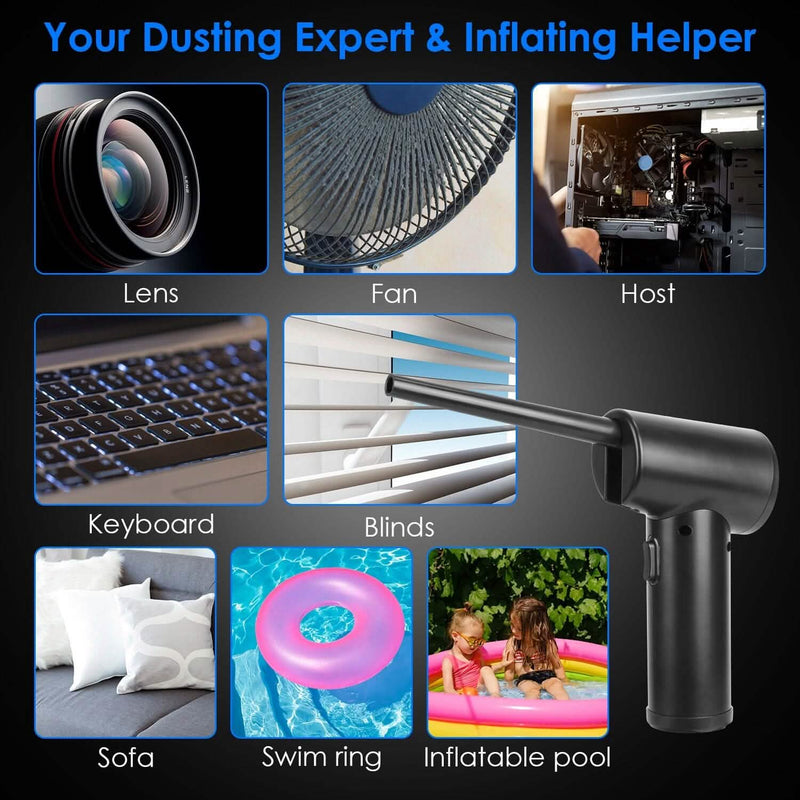 Electric Cordless Air Duster Blower for Computer Keyboard Computer Accessories - DailySale