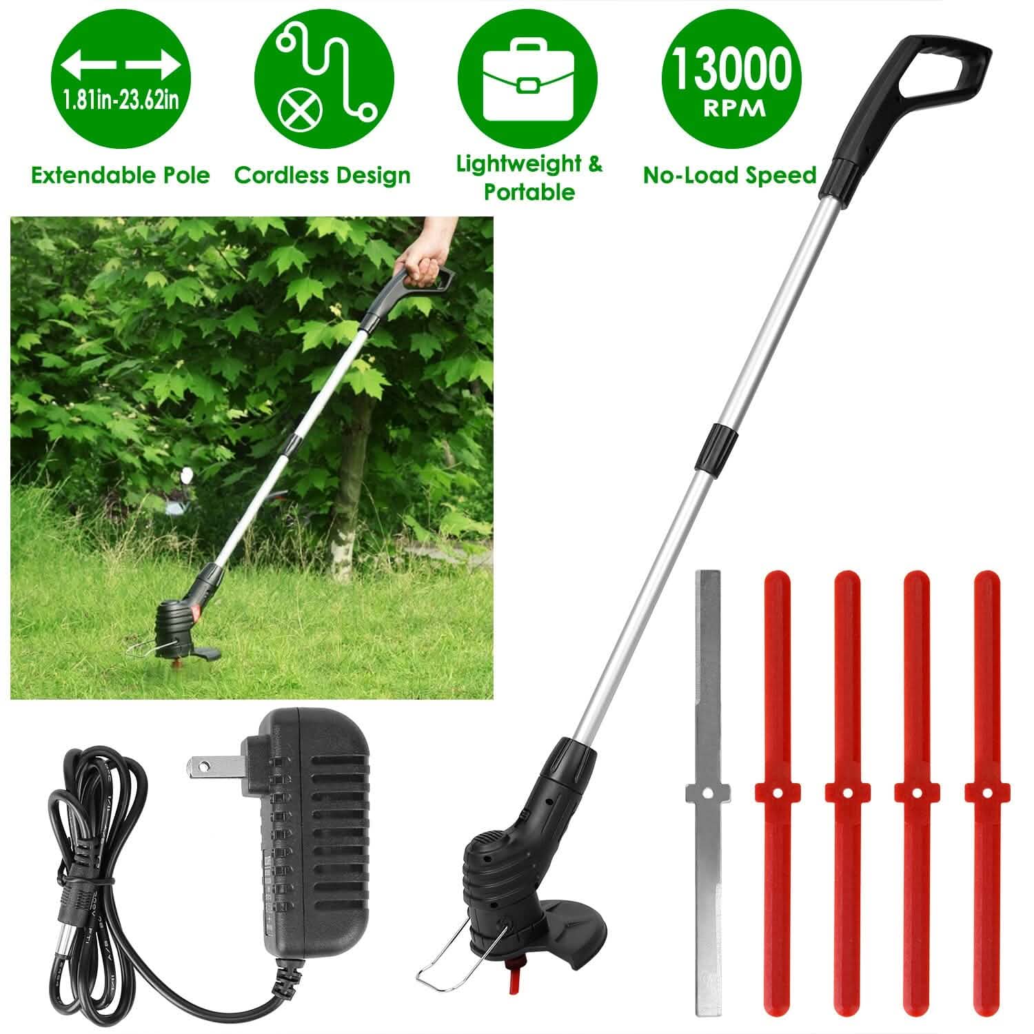 Electric Cordless Grass Trimmer Garden & Patio - DailySale