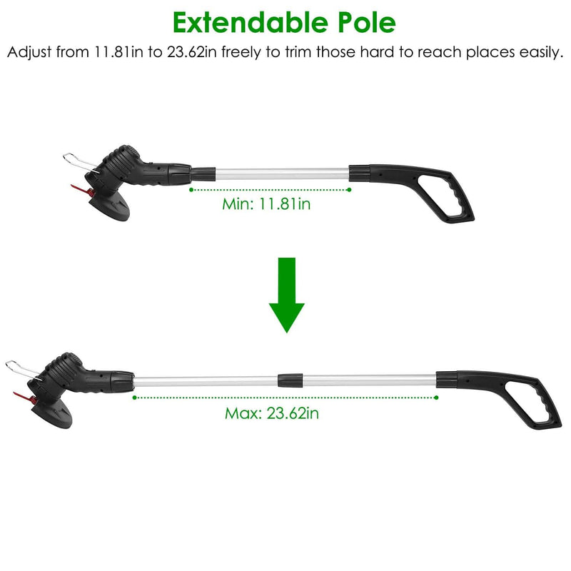 Electric Cordless Grass Trimmer Garden & Patio - DailySale