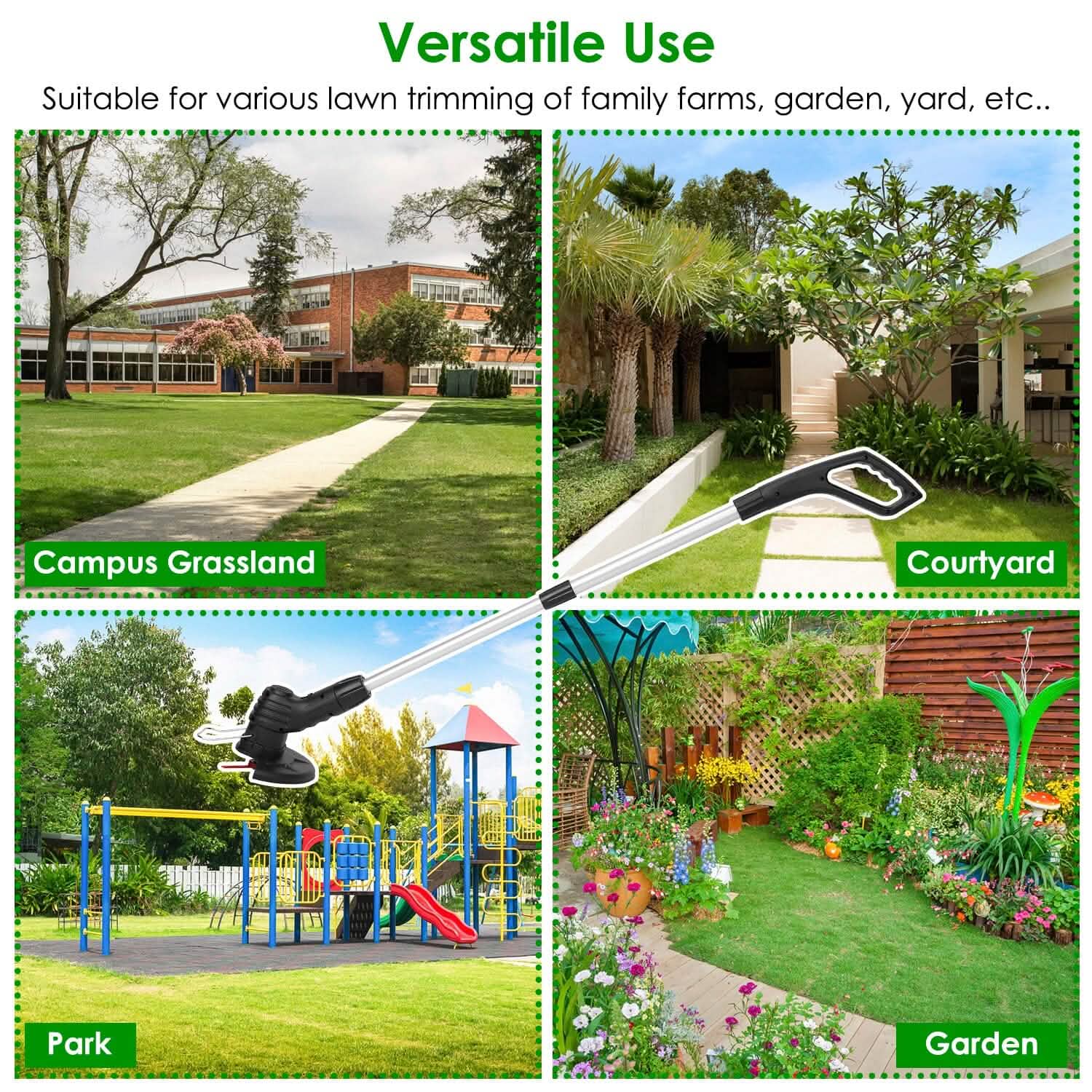 Electric Cordless Grass Trimmer Garden & Patio - DailySale