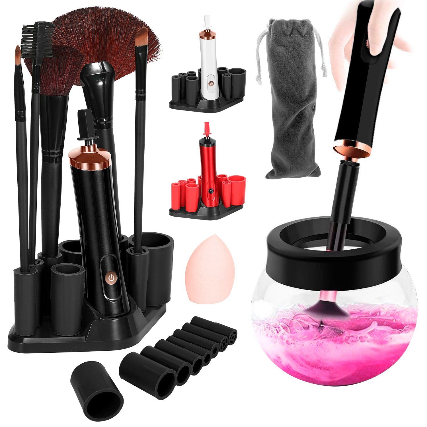 Electric Cosmetic Makeup Brush Cleaner Dryer Beauty & Personal Care - DailySale