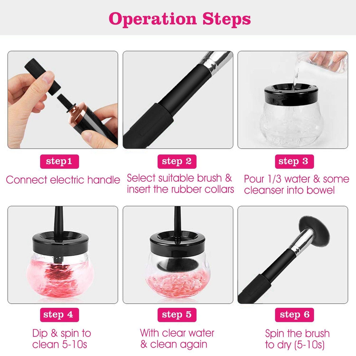 Electric Cosmetic Makeup Brush Cleaner Dryer Beauty & Personal Care - DailySale