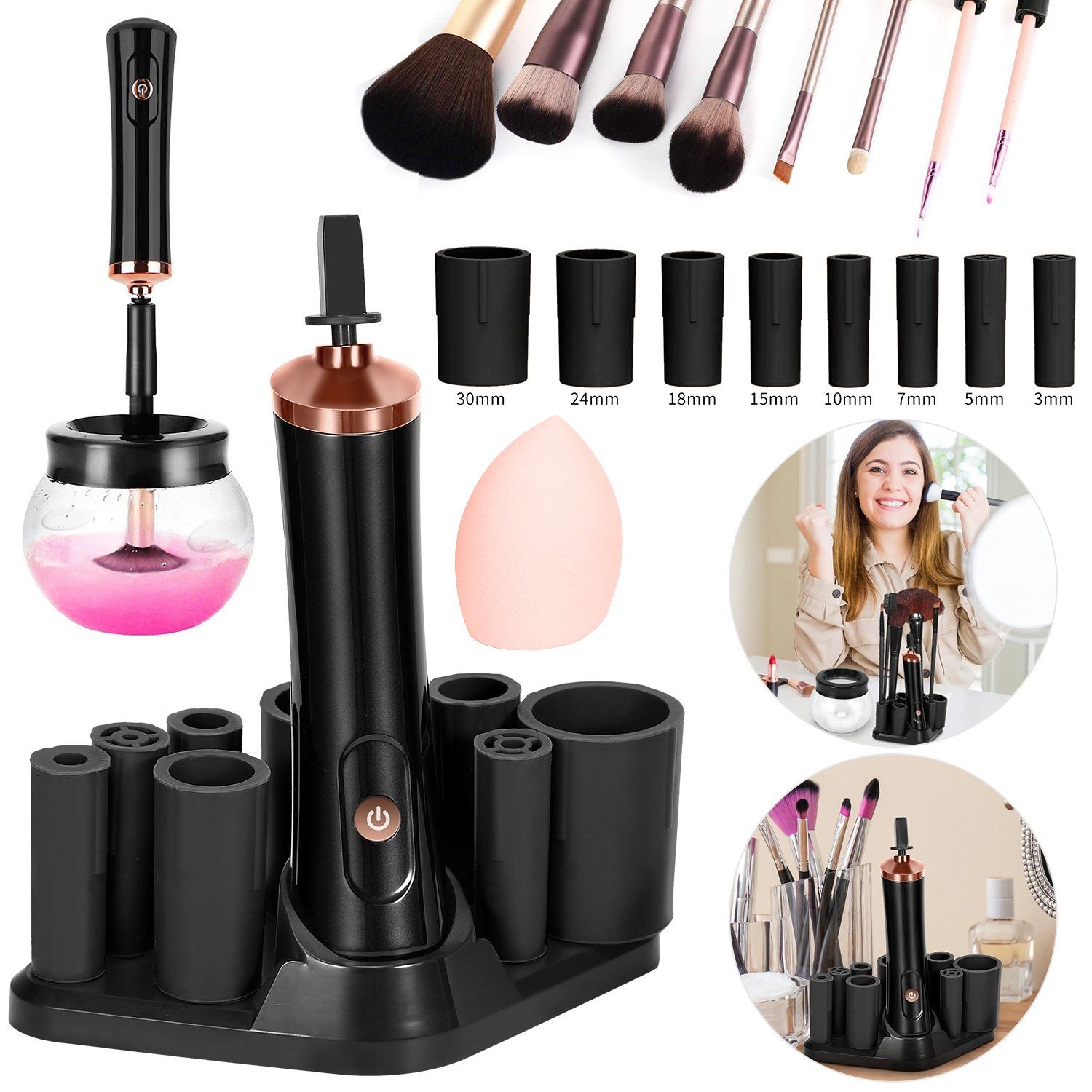 Electric Cosmetic Makeup Brush Cleaner Dryer Beauty & Personal Care - DailySale