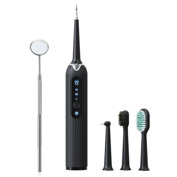 Electric Dental Scaler Vibration Tooth Calculus Remover Beauty & Personal Care Black - DailySale