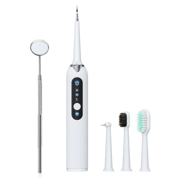 Electric Dental Scaler Vibration Tooth Calculus Remover Beauty & Personal Care White - DailySale