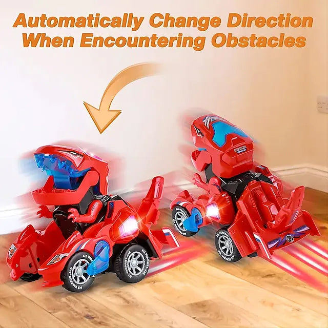 Electric Dinosaur Non Remote Control Morphing Vehicle Toy Toys & Games - DailySale