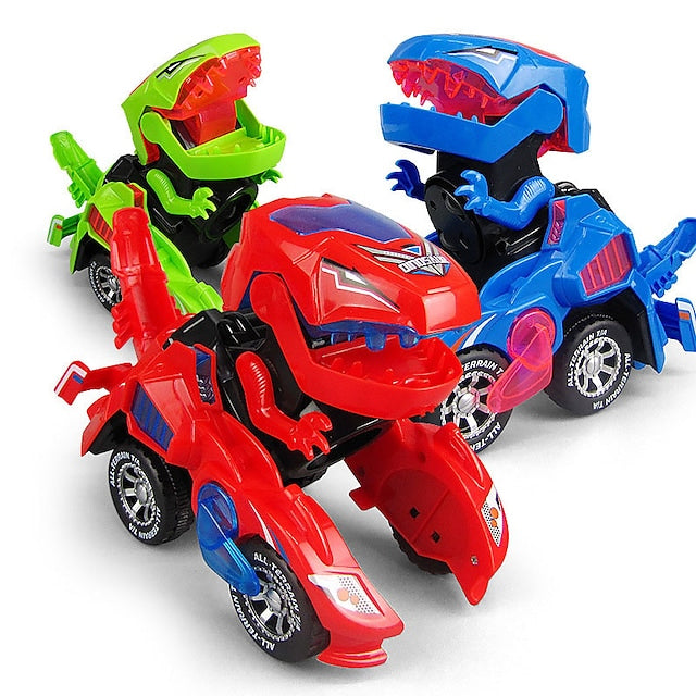 Electric Dinosaur Non Remote Control Morphing Vehicle Toy Toys & Games - DailySale