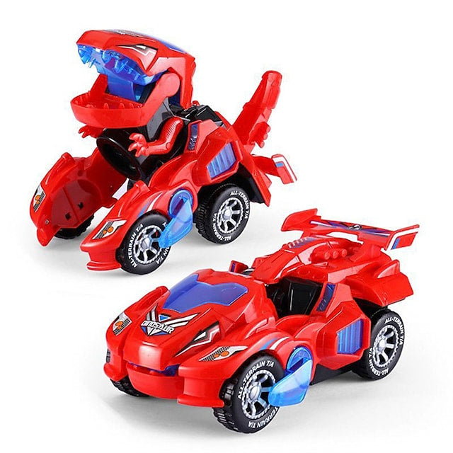 Electric Dinosaur Non Remote Control Morphing Vehicle Toy Toys & Games Red - DailySale