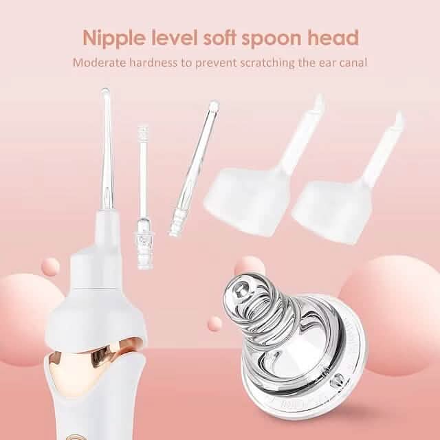 Electric Ear Cordless Safe Vibration Painless Vacuum Ear Wax Pick Cleaner Remover Spiral Beauty & Personal Care - DailySale