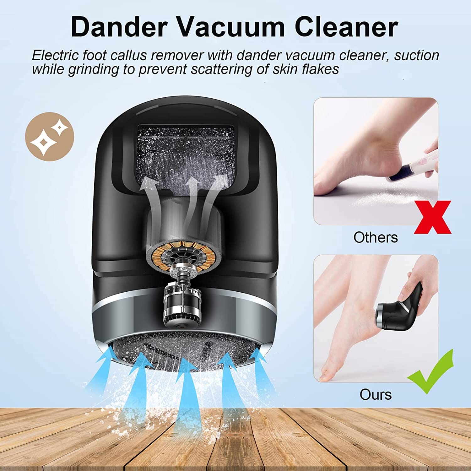 Electric Foot Callus Remover with Vacuum Cleaner Beauty & Personal Care - DailySale