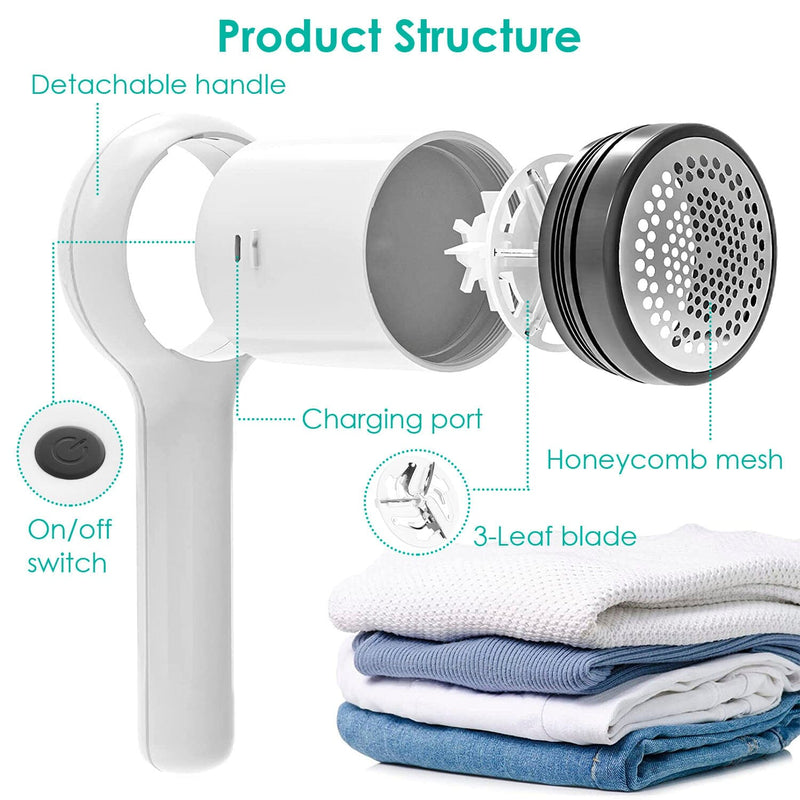 Electric Fuzz Pilling Trimmer Sweater Shaver with Detachable Handle Household Appliances - DailySale