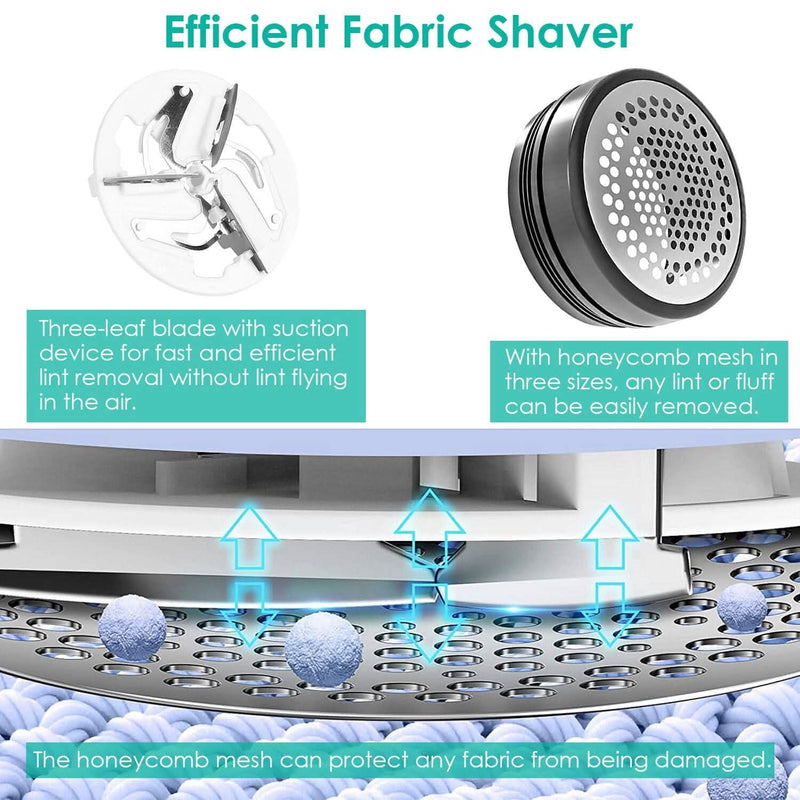 Electric Fuzz Pilling Trimmer Sweater Shaver with Detachable Handle Household Appliances - DailySale