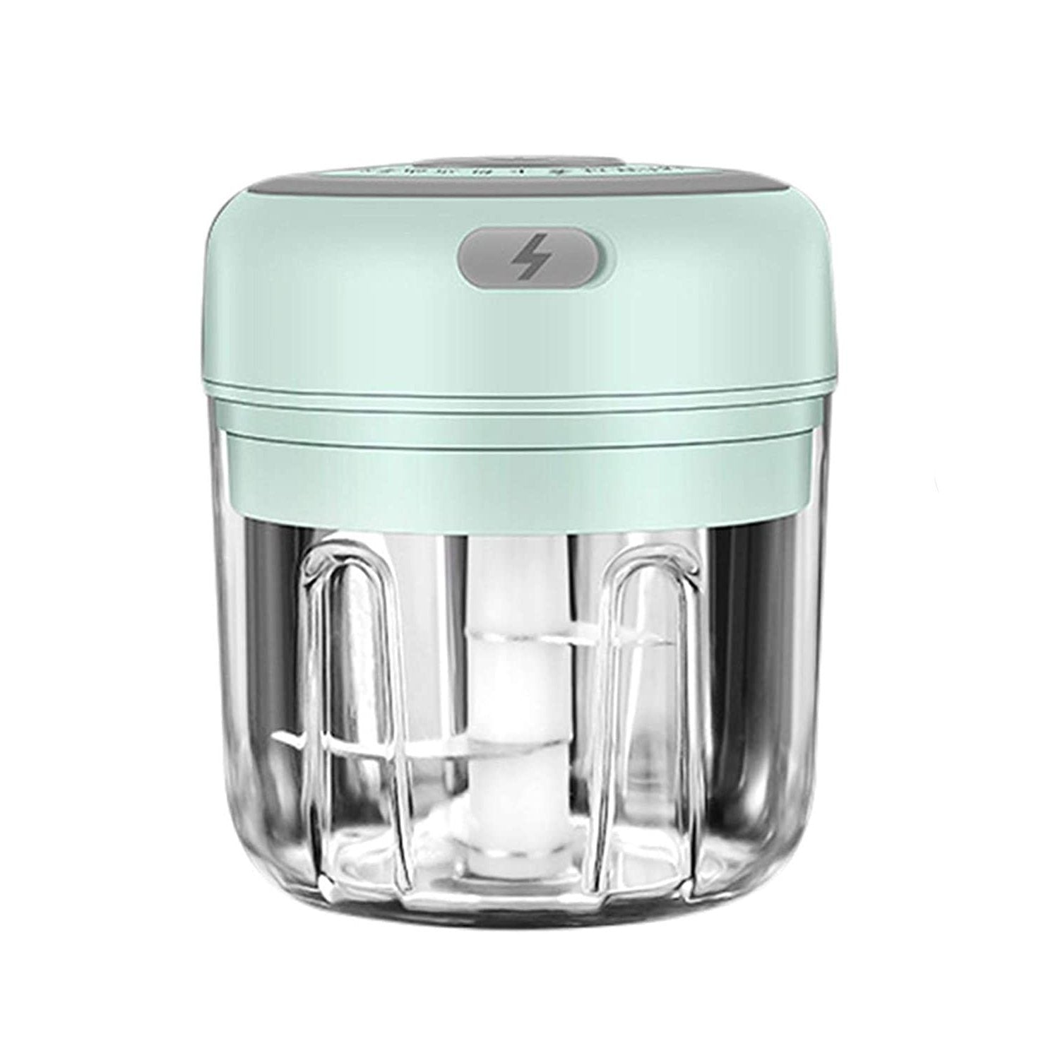 Electric Garlic Mini Crusher Kitchen & Dining Green 250ML - DailySale