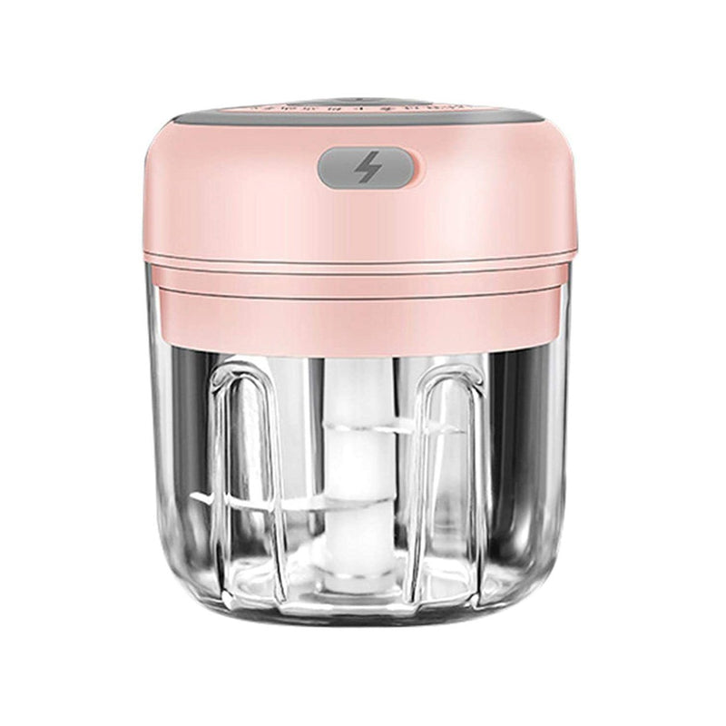 Electric Garlic Mini Crusher Kitchen & Dining Pink 250ML - DailySale