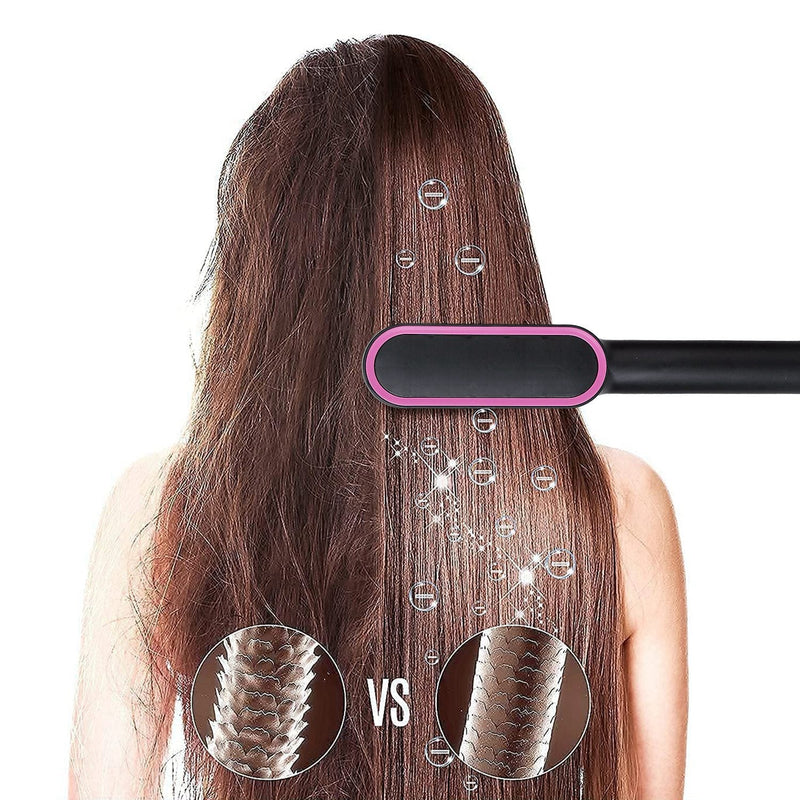 Electric Hair Straightener Brush Beauty & Personal Care - DailySale