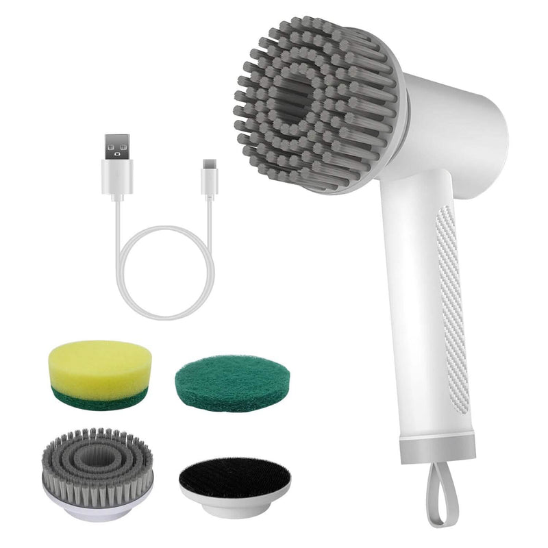 Electric Handheld Spin Scrubber Cordless Cleaning Brush with 2 Rotating Speeds Home Improvement - DailySale