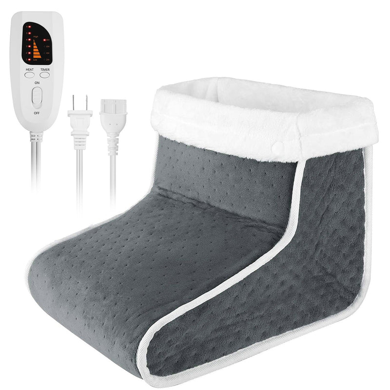 Electric Heated Foot Warmer with 6 Level Heating 4 Level Timing Wellness - DailySale